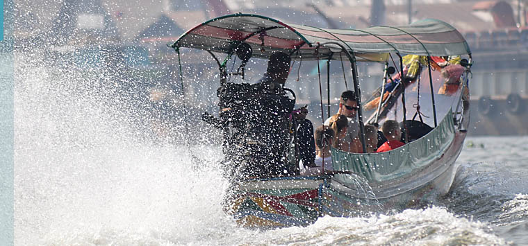 Tourist long boat in Bangkok